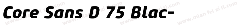 Core Sans D 75 Blac字体转换